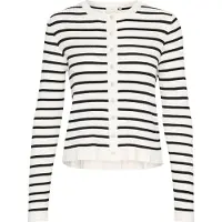 Kaffe Cardigan 'KALilibeth' noir / blanc