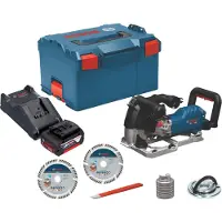 Bosch Rainureuse sans fil GNF 18V-40 18 V 40 mm sans balais + 1 batterie 5,0 Ah + chargeur + L-Boxx
