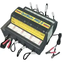 TecMate Chargeur de batterie PRO-8, 8-Bank 8x 12V, 1A STD/AGM/Gel