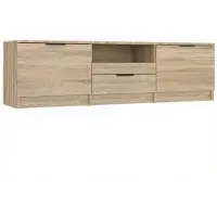 vidaXL Armoire TV Chêne Sonoma 140x35x40 cm Bois composite