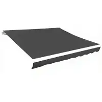 vidaXL LaFeldoek 450 x 300 cm Leinwand Anthrazit