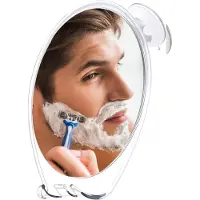 OEM Miroir de rasage pivotant avec ventouse et porte-rasoir, anti-buée, pour la douche et la salle de bains