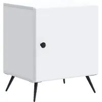 vidaXL Cabinet de chevet Blanc 43 x 34,5 x 50 cm Bois d'ingénierie