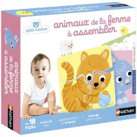 Nathan - 4 animaux de la ferme à assembler