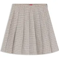 HUGO Ranike 10280556 Red Short Skirt Beige 36 Femme