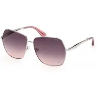 GUESS Gu00309 Woman Sunglasses Argenté Gradient Smoke/CAT3 Femme