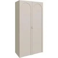 Selsey Arkadia - Armoire 2 portes avec découpe en arc, gris cachemire, 100 cm
