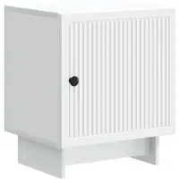 vidaXL Cabinet de chevet Blanc 43 x 34,5 x 50 cm Bois d'ingénierie