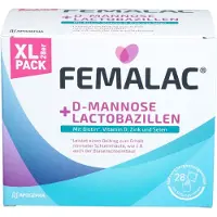 Apogepha Arzneimittel GmbH FEMALAC D-Mannose + Lactobacilles, poudre pour le maintien de muqueuses saines, 28 sachets