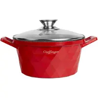 4BIG.fun Casserole 10 L, marmite à soupe antiadhésive, cocotte pour induction 32 cm, cocotte en fonte d'aluminium