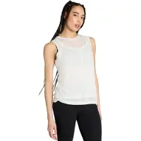 Adidas Soft Lux Sheer Sleeveless T-shirt Blanc M Femme