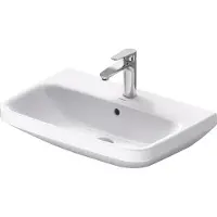 Duravit lavabo DuraStyle 650 mm avec cuvette, avec HLB, 1 HL, blanc