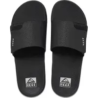 Reef Claquettes / Tongs 'Fanning' noir / blanc