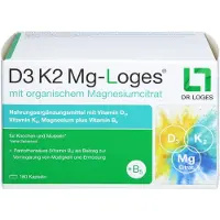 No Brand D3 K2 Mg-Loges, gélules pour des os et des muscles solides, 180 gélules