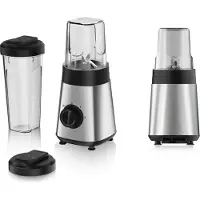Alpina Mixeur Blender smoothie 300W 2 Vitesses + Turbo 4 Lames acier Inox 2 Gobelets 300-600 ml
