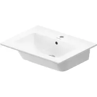 Duravit ME by Starck lavabo pour meuble, avec trop-plein, 1 trou pour robinetterie, avec plage de robinetterie, 630mm, 23366300001