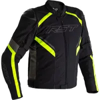 Rst Veste textile RST Sabre Airbag - Noir/Gris/Jaune Fluo Taille M