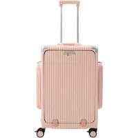 StarTech.com Valise à coque rigide 60 cm - Trolley de voyage en PC - Cadre en aluminium - 4 roulettes pivotantes - Porte-gobelet - Pour les voyages d'affaires - Rose