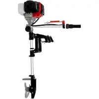 StarTech.com Moteur hors-bord - Moteur à essence 2 temps de 52 cm³ - 2,3 ch / 1,7 kW - Refroidissement par air forcé - Allumage CDI - Hélice à 3 pales - Noir