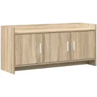 Syfax Meuble TV 102 x 33 x 47 cm Chêne Sonoma Bois d'ingénierie