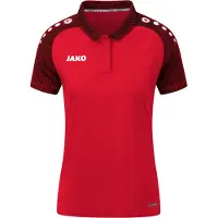 Jako Performance Poloshirt Damen rot/schwarz 38