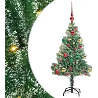 Syfax Arbre de Noël artificiel floconné de neige avec lumière LED
