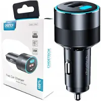 Choetech Chargeur de voiture Tc0011 130W 2X Usb C 1X Usb A (Noir)