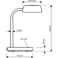 MAUL Lampe de table MAULabby LED 3.000 K Pied blanc