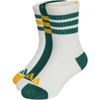 Adidas Chaussettes 'Kids 3-Stripes Cushioned Crew 3 Pair Pack' jaune / sapin / blanc