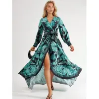 MSN Collection Robe vert / noir