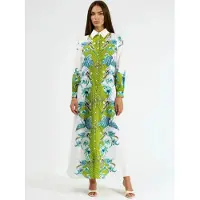 MSN Collection Robe vert / blanc