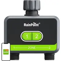 Rainpoint Htv210b + Hwg009wb 2 Zone Irrigation Controller With App Clair