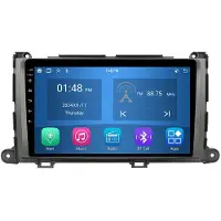RoverOne Autoradio 4G+64G Bluetooth CarPlay Android Auto Navigation GPS pour Toyota Sienna 3 XL30 2010 - 2014