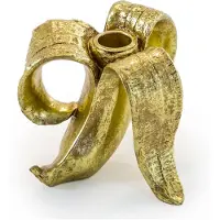 Typecat Bougeoir classique en forme de banane pour bougies, idéal pour la maison ou la table