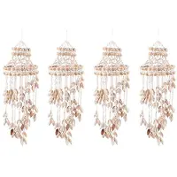 Wella 4X Conque Mer Coquille Vent Carillon Suspendu Ornement Décoration Murale CréAtif Suspendu Pendentif Élégant Suspendu Ornement Suspendu