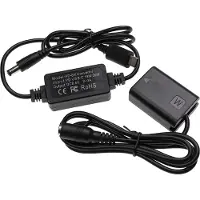 VHBW Alimentation USB compatible avec Sony Alpha SLT-A35Y, SLT-A35, SLT-A35K appareil photo numérique - Coupleur DC (replacement pour Sony) - 2m
