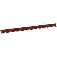 Syfax Bordure de pelouse, 10 pièces, 102 x 4 x 4 cm, acier galvanisé
