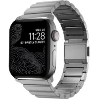 Nomad Bracelet à maillons en titane pour Apple Watch | 44/45/46/49 mm - Argent