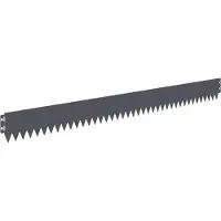 Syfax Bordure de pelouse, 20 pièces, 103 x 10 cm, acier, gris anthracite