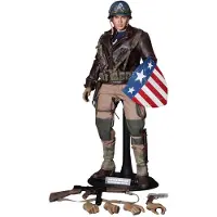 Hot toys Figurine MMS180 - Marvel Comics - Captain America : The First Avenger - Captain America Rescue Uniform Version