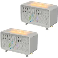 Typecat Haut-parleur Bluetooth à bruit blanc, diffuseur d'arômes et humidificateur avec 8 effets
