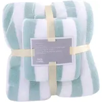 Typecat Ensemble de serviettes de bain à séchage rapide, serviettes absorbantes douces en velours corail pour