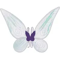 Torribaly Costume D'Aile de Fée Papillon pour Femme et Fille, Ailes D'Ange de Princesse Scintillantes pour Halloween, Costume de Cosplay Violet