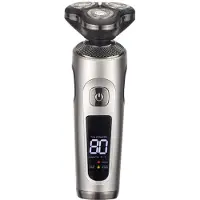 INF Rasoir électrique avec lame de rasoir 3D rotative Silver