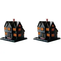Melitt Brûleur D'Encens Salems Witch House Massachusetts Witch House pour Halloween Noël Vacances Ornement Brûleur D'Encens 2 Pièce