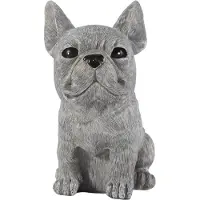 Typecat Statue Décoration de Jardin Chien Décoration en Résine Teckel & Bouledogue Français