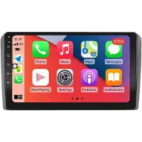 RoverOne Autoradio Bluetooth CarPlay Navigation GPS pour Audi A3 2 8P 2003 - 2013 S3 2 2006 - 2012 RS3 1 2011 2012
