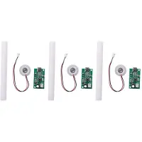 Semoic Plaque D'Atomisation de Brumisateur 3 PièCes avec Module D'Humidificateur USB 5 V Pilote de Carte de Circuit IntéGré avec Interrupteur de