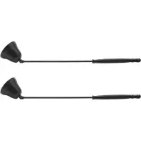 Melitt 2X Extincteur de Bougie de Flamme de Bougie D'Acier Inoxydable Noir