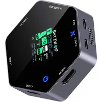 BlitzWolf 8in1 Hub Bw-th16 Usb Lcd Smart Display 100w Argenté